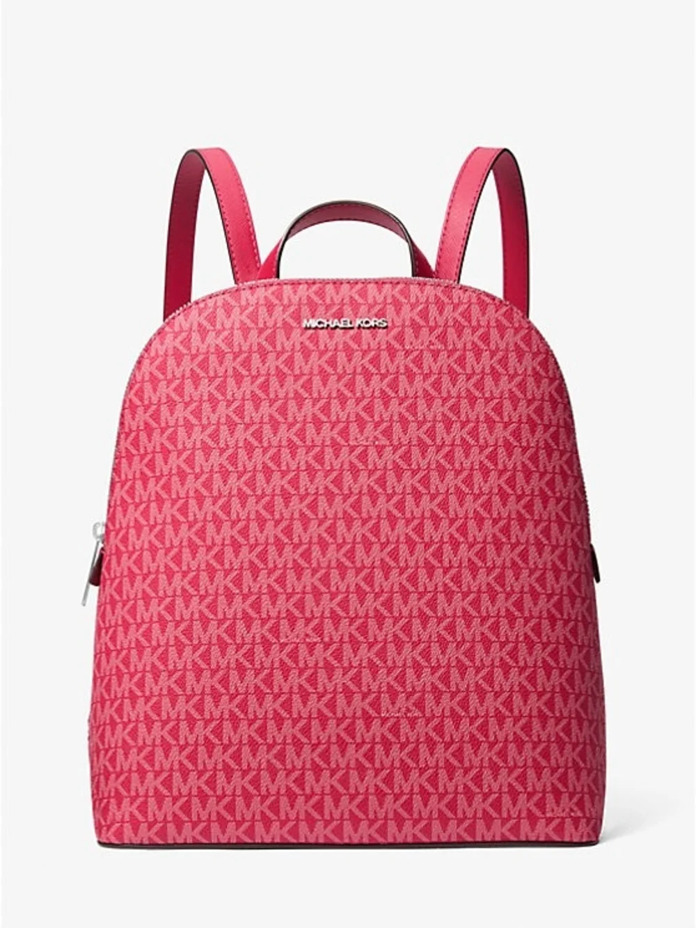 Michael Kors Hot Pink MK Logo Backpack - Picture 1 of 3